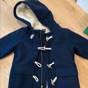 GAP Dark Blue Kids Pea Coat with Toggles